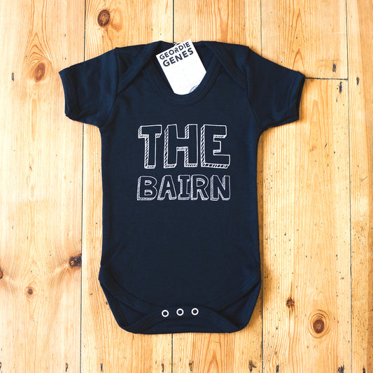 Geordie Genes The Bairn Baby Vest (Black)